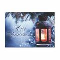 Christmas Lantern Greeting Card - White Unlined Fastick  Envelope